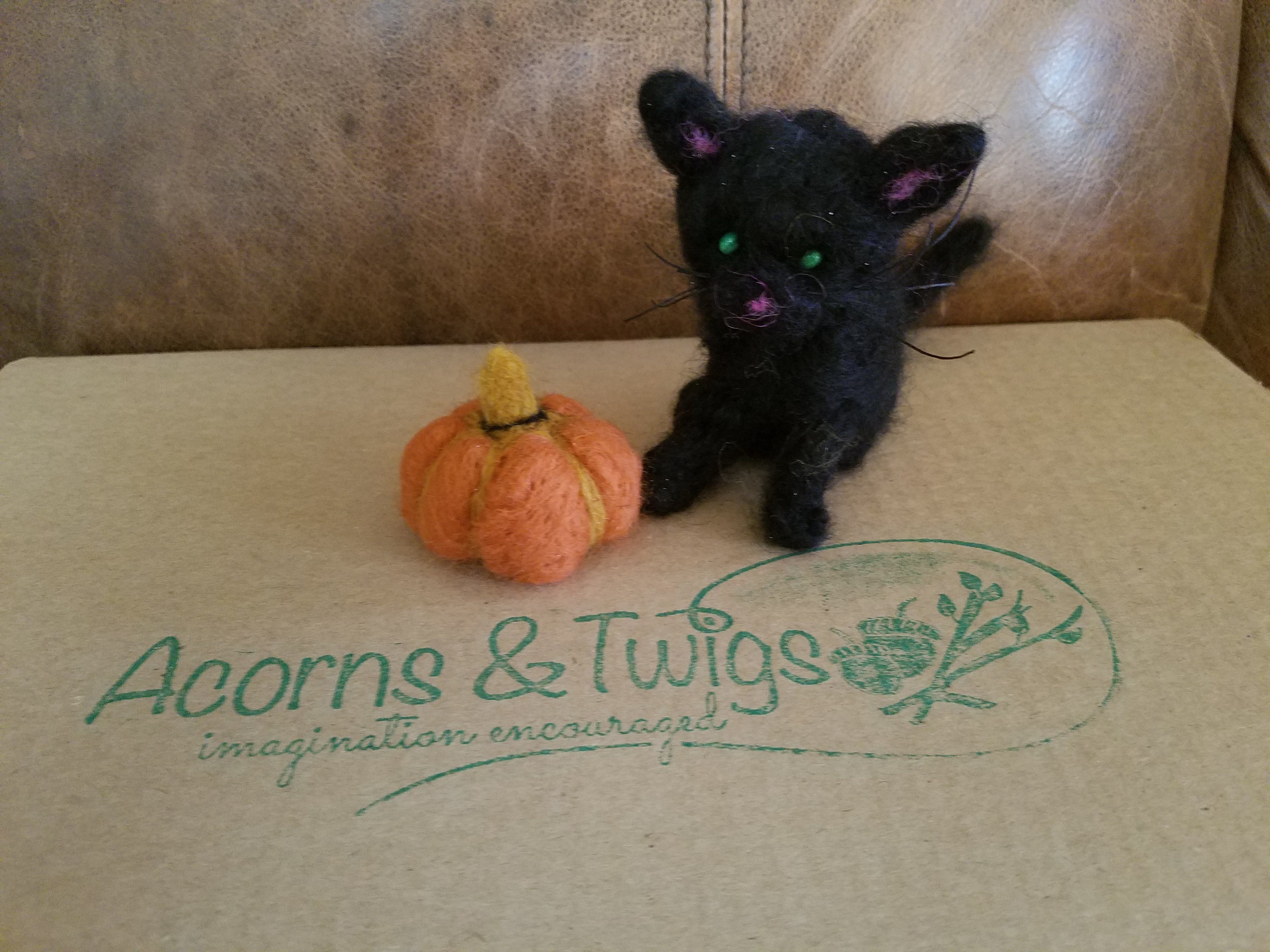 Needle_Felted_Cat_Acorns_And_Twigs