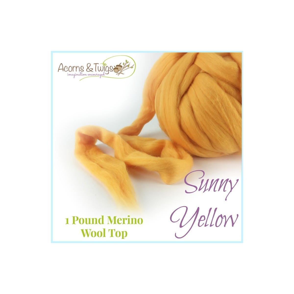 Bulk-Pound-Sunny-Yellow-Merino-Top-Wool
